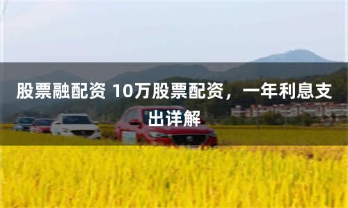 股票融配资 10万股票配资，一年利息支出详解