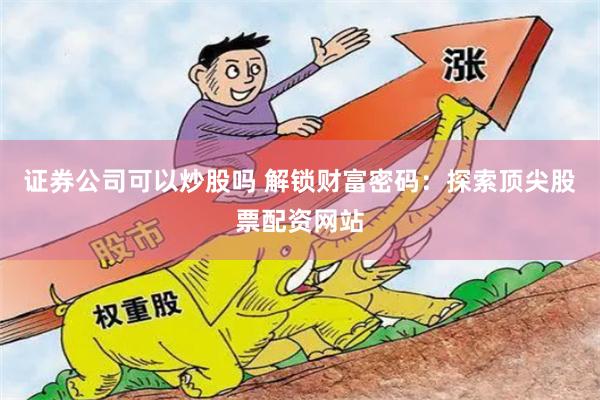 证券公司可以炒股吗 解锁财富密码：探索顶尖股票配资网站